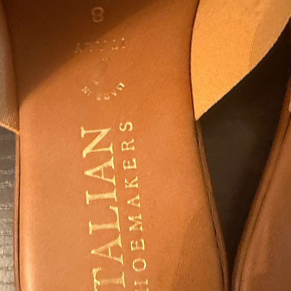 Italian Shoemakers Women's Brown Slide Sandals - Picture 2 of 6